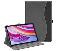 FINTIE Coque pour Xiaomi Redmi Pad Pro 12.1 Pouces 2024, Housse Multipositions avec Poche Frontale, Etui Fonction Sommeil/Réveil Auto, Gris Denim