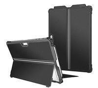 Fintie Coque Rigide pour Microsoft Surface Pro 7 Plus/Pro 7/Pro 6/Pro 5/Pro LTE, résistante aux Chocs, Coque de Protection Robuste Compatible avec Clavier de Type Cover + béquille Originale (Noir)