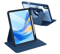 FINTIE Coque Rotative Fine pour iPad 11ème Génération (A16) 11 Pouces 2025 et iPad 10ème Génération 10.9” 2022, [Ranger Le Stylet] Housse Transparente Étui Pivotant à 360°, Bleu Marin