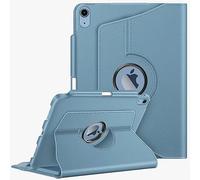 FINTIE Coque Rotative pour iPad A16 11e Génération 11"/iPad 10e Gén 10.9" | Housse Pivotante à 360° avec Rangement de Stylet, Protection Intégrale, Étui Veille/Réveil Auto, Gris Denim