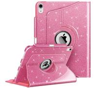 FINTIE Coque Rotative pour iPad A16 11e Génération 11"/iPad 10e Gén 10.9" | Housse Pivotante à 360° avec Rangement de Stylet, Protection Intégrale, Étui Veille/Réveil Auto, Noir Pailleté