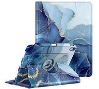 FINTIE Coque Rotative pour iPad A16 11e Génération 11"/iPad 10e Gén 10.9" | Housse Pivotante à 360° avec Rangement de Stylet, Protection Intégrale, Étui Veille/Réveil Auto, Jaune