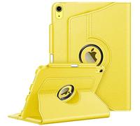 FINTIE Coque Rotative pour iPad A16 11e Génération 11"/iPad 10e Gén 10.9" | Housse Pivotante à 360° avec Rangement de Stylet, Protection Intégrale, Étui Veille/Réveil Auto, Gris/Marron