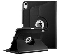 FINTIE Coque pour iPad Air 11 Pouces M3/M2 (2025/2024), iPad Air 5/4 10.9 Pouces (2022/2020) - [Rangement de Stylet] Étui Rotatif à 360° Housse Pivotante Veille/Réveil Auto, Noir