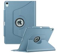 FINTIE Coque pour iPad Air 13 Pouces 2025/2024 (M3/M2) - [Rangement de Stylet] Coque Rotative à 360° Étui Pivotant, Housse Veille/Réveil Automatique, Bleu Brumeux