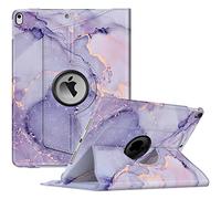 FINTIE Coque Rotative pour iPad Air 3e Génération 2019 / Pro 10.5" 2017 | Étui Pivotant à 360° avec Porte-stylet Intégré, Housse Sommeil/Réveil Automatique, Marbre Lilas