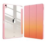 FINTIE Coque pour iPad Air 13 Pouces M3/M2 (2025/2024) - [Rangement de Stylet] Coque Transparente Claire, Étui Antichoc avec Bord en TPU Housse Pliable Sommeil/Réveil Auto, Ombre Crépusculaire