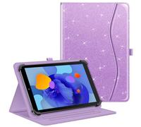 FINTIE Coque Universelle pour Tablette 10 Pouces (9''-10.5''/10.9''/11''), Housse Multipositions pour Tablette TECLAST, Blackview, YESTEL, YOTOPT, MEBERRY, OSCAL etc, Violet Pailleté