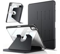 FINTIE Coque Verticale pour iPad A16 11ème Génération 2025 11”, iPad 10ème Génération 10.9” 2022, [Rangement de Stylet] Étui Transparent Multi-Angles, Housse Magnétique Ultra-Stable, Noir