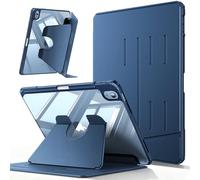 FINTIE Coque Verticale pour iPad A16 11ème Génération 2025 11”, iPad 10ème Génération 10.9” 2022, [Rangement de Stylet] Étui Transparent Multi-Angles, Housse Magnétique Ultra-Stable, Bleu