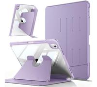 FINTIE Coque Verticale pour iPad A16 11ème Génération 2025 11”, iPad 10ème Génération 10.9” 2022, [Rangement de Stylet] Étui Transparent Multi-Angles, Housse Magnétique Ultra-Stable, Violet