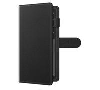 Fintie Couverture de chéquier pour chéquier personnel, blocage RFID, grande capacité, chèques standard, double avec porte-stylo, emplacements pour cartes, noir
