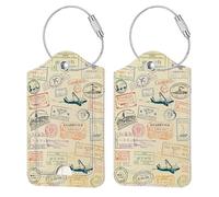 FINTIE Étiquettes à Bagages, Étiquettes de Valise - Lot de 2