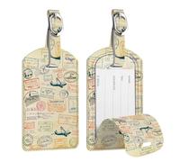 FINTIE Étiquettes à Bagages, Étiquettes d'identification de Valise - Lot 2