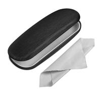 FINTIE Étui à Lunettes Rigide, Portable Boîte à Lunettes en Cuir Synthétique avec Chiffon Lunettes de Vue pour Femmes et Hommes