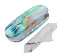 FINTIE Étui à Lunettes Rigide, Portable Boîte à Lunettes en Cuir Synthétique avec Chiffon Lunettes de Vue pour Femmes et Hommes