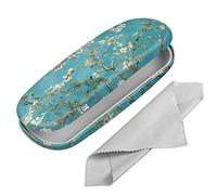 FINTIE Étui à Lunettes Rigide, Portable Boîte à Lunettes en Cuir Synthétique avec Chiffon Lunettes de Vue pour Femmes et Hommes