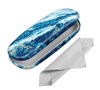 FINTIE Étui à Lunettes Rigide, Portable Boîte à Lunettes en Cuir Synthétique avec Chiffon Lunettes de Vue pour Femmes et Hommes