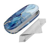 FINTIE Étui à Lunettes Rigide, Portable Boîte à Lunettes en Cuir Synthétique avec Chiffon Lunettes de Vue pour Femmes et Hommes