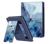 FINTIE Étui Compatible avec 6” Kobo Clara Colour/BW 2024 et Kobo Clara 2E 2022 - Coque Liseuse Housse avec Béquille, Fente pour Carte et Dragonne, Marbre Océan