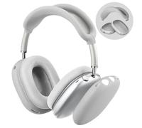 FINTIE Étui Compatible avec AirPods Max 2 2026 et Airpods Max, Coque de Protection en Silicone Souple Housse Accessoire Kit de Protection, Gris