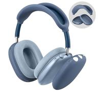 FINTIE Étui Compatible avec AirPods Max 2 2026 et Airpods Max, Coque de Protection en Silicone Souple Housse Accessoire Kit de Protection, Bleu Nuit