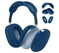 FINTIE Étui Compatible avec Airpods Max, Coque en Silicone Souple Housse Accessoire Protection pour Casque AirPods Max, Bleu