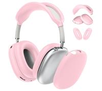 FINTIE Étui Compatible avec Airpods Max, Coque en Silicone Souple Housse Accessoire Protection pour Casque AirPods Max, Rose