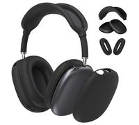 FINTIE Étui Compatible avec Airpods Max, Coque en Silicone Souple Housse Accessoire Protection pour Casque AirPods Max, Noir