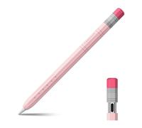 FINTIE Étui Compatible avec Apple Pencil (USB-C) 2023, Étui Fin Antidérapant en Silicone Souple Léger, Compatible avec Fixation Magnétique, Rose