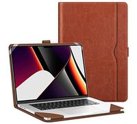Fintie Étui de Protection à Rabat en Cuir synthétique de qualité supérieure pour MacBook Pro 16" A3403 A3186 A2991 A2780 A2485 A2141 (Version 2019 2020 2021 2022 2023 2024), Marron
