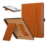 Fintie Étui de Protection en Cuir synthétique de qualité supérieure avec Support pour Tablette Remarkable 2 Digital Paper 10,3" (2020) - avec Porte-Cartes et Porte-Stylo - Marron