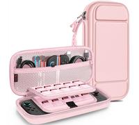 Fintie Étui de Transport pour Nintendo Switch 2 (2025), résistant aux Chocs, Rigide, Sac de Voyage Portable avec emplacements pour Cartes de Jeu et Poche intérieure pour Accessoires, Or Rose, Coque