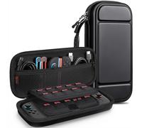 Fintie Étui de Transport pour Nintendo Switch 2 (2025), résistant aux Chocs, Rigide, Sac de Voyage Portable avec emplacements pour Cartes de Jeu et Poche intérieure pour Accessoires, Noir, Coque