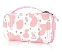 FINTIE Étui de transport pour Nintendo Switch Lite 2019, résistant aux chocs, rigide, sac de voyage avec emplacements pour cartes de jeu et cartes micro SD pour console Switch Lite et accessoires