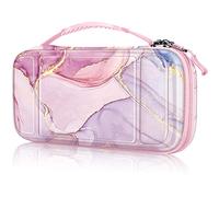 FINTIE Étui de transport pour Nintendo Switch Lite 2019, résistant aux chocs, rigide, sac de voyage avec emplacements pour cartes de jeu et cartes micro SD pour console Switch Lite et accessoires