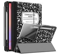 Fintie Étui Fin pour Samsung Galaxy Tab S9 FE 10,9"/Galaxy Tab S9 11" 2023 avec Porte-Stylo S intégré, Coque arrière en TPU Souple avec Fonction Veille/réveil Automatique, Livre de Composition Noir