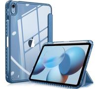FINTIE Coque pour iPad (A16) 11ème Génération 11 Pouces 2025, iPad 10ème Génération 10.9 Pouces 2022 - [Rangement de Stylet] Coque Arrière et Bord Transparent, Housse Antichoc, Bleu Océan