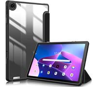 Fintie Étui hybride fin pour Lenovo Tab M10 Plus (3ème génération) 10,6" 2022, coque antichoc avec coque arrière transparente pour tablette Lenovo Tab M10 Plus Gen 3 10,6" (A-noir)