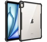 Fintie Étui Hybride pour iPad Air 5ème génération 2022/iPad Air 4ème génération 2020 10,9 Pouces - Coque arrière Rigide Transparente avec Pare-Chocs en TPU Souple résistant aux Chocs, Noir