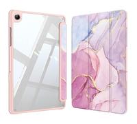 FINTIE Coque pour Samsung Galaxy Tab A9 Plus 11 Pouces 2023 (SM-X210/X216/X218) - Housse Arrière Transparente Claire Etui Antichoc, Protection pour Galaxy Tab A9+ 11, Marbre Glorieux