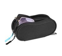FINTIE Étui Lunettes Souple pour 2 Paires de Lunettes - Double Boite Lunettes de Soleil avec Fermeture éclair pour Hommes et Femmes