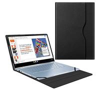Fintie Étui Portefeuille en Cuir PU de qualité supérieure pour ASUS Chromebook Flip C433TA / ASUS Chromebook C425 / Lenovo Yoga Slim 7 14IIL05 / Dell Latitude 7410 7420 - Noir