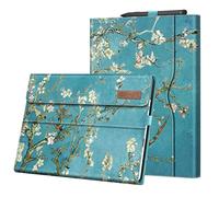 Fintie Étui Portefeuille pour Microsoft Surface Pro 11/10/9 13", Multiples Angles de visionnage, Housse Professionnelle avec Poche et Porte-Stylet, Compatible avec Clavier Type Cover, Fleurs