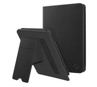 FINTIE Étui pour 6" Kindle (11e Génération, Modèle 2024/2022), Coque Fixation à Béquille Housse avec Fente pour Carte et Dragonne, Veille/Réveil Automatique, Noir