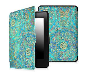 FINTIE Étui pour 6" Kindle Paperwhite 2012-2017 (Modèle: EY21, DP75SDI), Coque Fine Légère avec Réveil/Veille Auto (n'est Pas Compatible avec Paperwhite 6" 10e/11e Génération), Jade