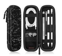 Fintie Étui pour Apple Pencil Pro, Apple Pencil (USB-C / 1ère / 2ème génération), Housse de Transport en Cuir PU Compatible avec Stylo, câble USB, Samsung Stylus, Constellation