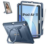 Fintie Étui pour iPad Air 11" M2 (2024), iPad Air 5e/4e génération (2022/2020) 10,9" - [Anneau Magique Tuatara] Support Rotatif à 360 degrés résistant aux Chocs avec Protecteur d'écran, Bleu océan