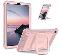Fintie Étui pour iPad Mini 7 (A17 Pro, 7e génération) 2024/iPad Mini 6 (6e génération) 8,3", avec Anneau Magic Tuatara, Rotation à 360 degrés, Robuste, Antichoc avec Protection d'écran, Rose doré