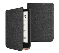 FINTIE Étui pour Liseuse Pocketbook Touch Lux 5/4, HD 3 et Basic Lux 2 | Coque Mince Housse avec Fermeture Magnétique et Veille/Réveil Automatique, Noir